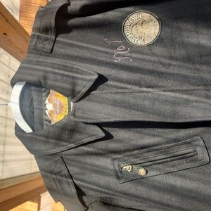 Vintage Harley Davidson Bomber style  peacoat material Size M Unisex